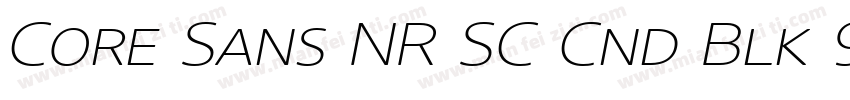 Core Sans NR SC Cnd Blk 97 Cond Bla字体转换